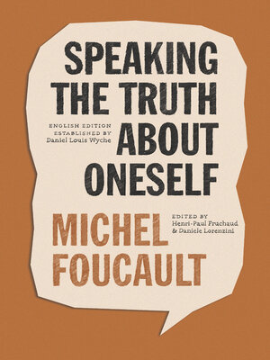 cover image of Speaking the Truth about Oneself
